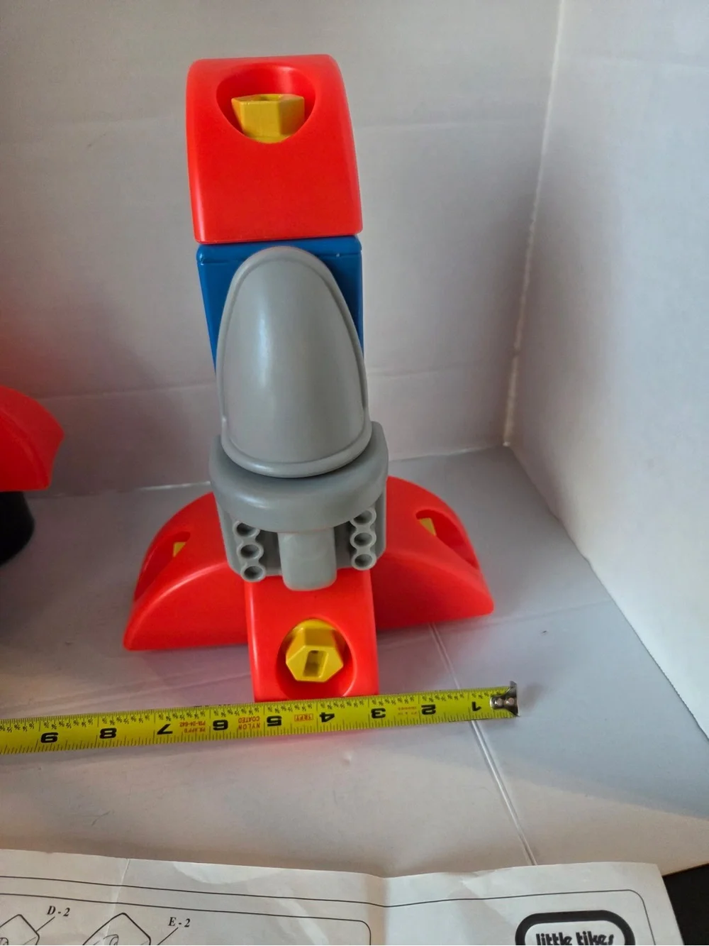 Little Tikes Workshop Builders 0626 Race Car Rocket 1995 Vintage 22 Piece In Box